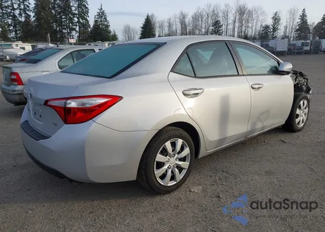 2016 Toyota Corolla Le из США, поврежденный, VIN 2T1BURHE1GC609860